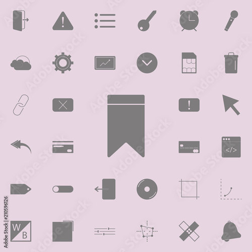 Bookmark icon. Detailed set of minimalistic icons. Premium quality graphic design sign. One of the collection icons for websites, web design, mobile app