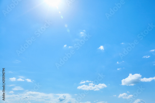 Blue sky with clouds