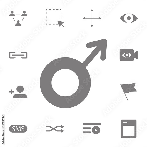 male icon. Detailed set of minimalistic icons. Premium quality graphic design sign. One of the collection icons for websites, web design, mobile app photo