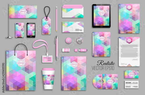 Corporate identity template set.