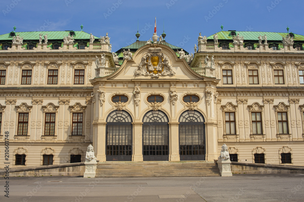 The Belvedere castle, historic building complex, Vienna