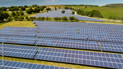 A solar generation power plant in South Wales, Britain photo