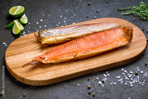 smoked trout on board