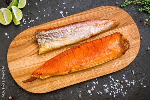 smoked trout on board