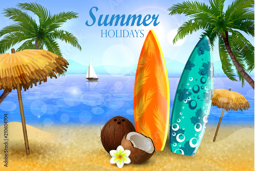 tropical vector background