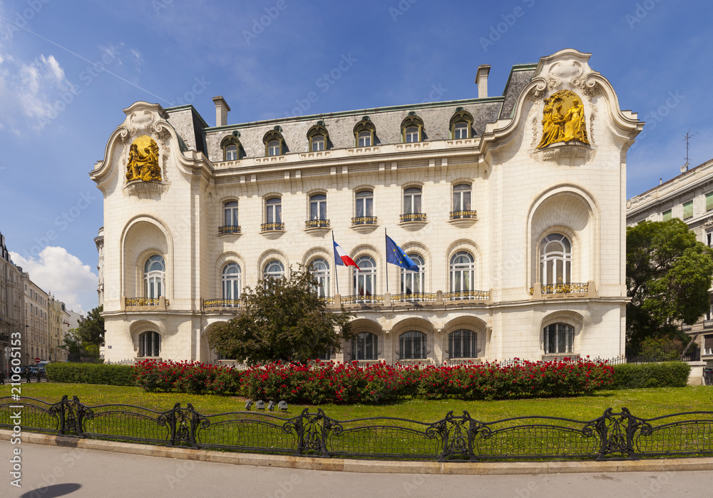 The home of the French embassy in Vienna