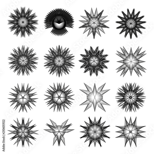 Wallpaper Mural Geometric pattern icon star astrology pentagram symbol Torontodigital.ca