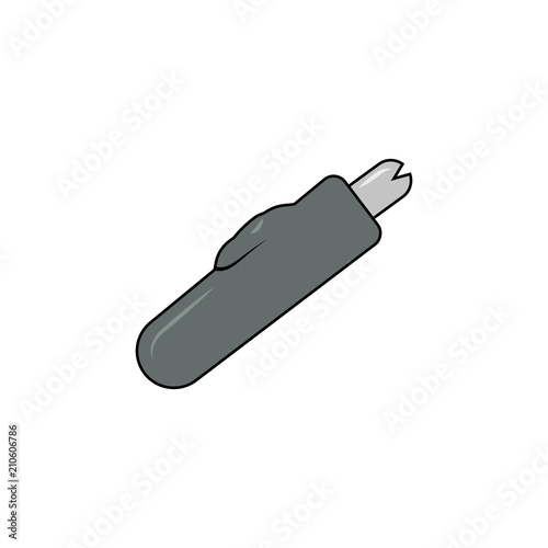Hair clipper in the nose icon. Simple element illustration. Hair clipper in the nose symbol design from Barbershop collection set. Can be used for web and mobile
