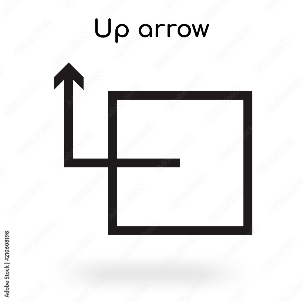 Up arrow icon vector sign and symbol isolated on white background, Up arrow logo concept Up arrow icon vector sign and symbol isolated on white background, Up arrow logo concept