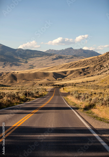 Road Along Yellowstone National Park photo
