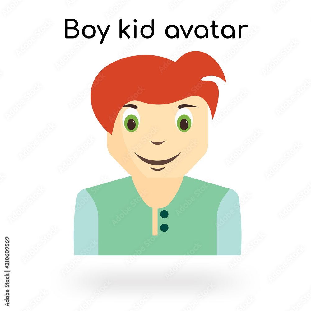 Boy kid avatar icon vector sign and symbol isolated on white background, Boy kid avatar logo concept Boy kid avatar icon vector sign and symbol isolated on white background, Boy kid avatar logo concept