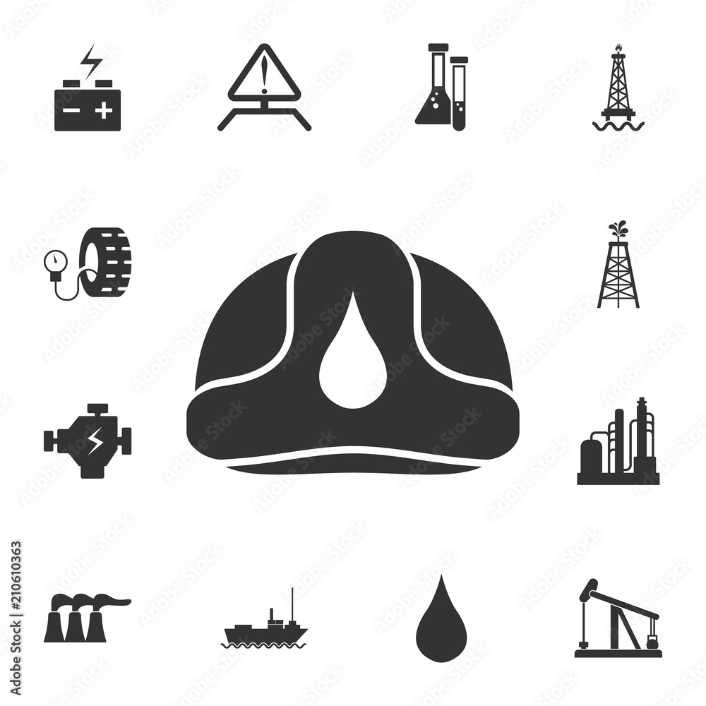 Oil under ground icon. Simple element illustration. Oil under ground symbol design from Petrol collection set. Can be used for web and mobile
