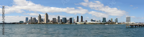 Panoramic view of San Diego skyline