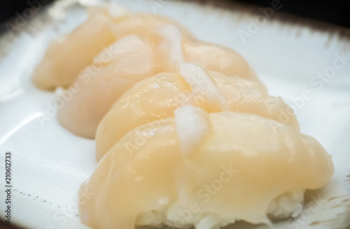  Sushi HOTATE close up