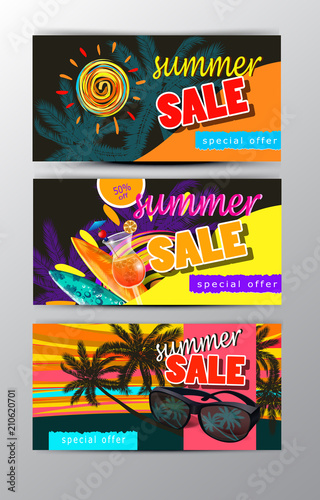 summer sale template banner