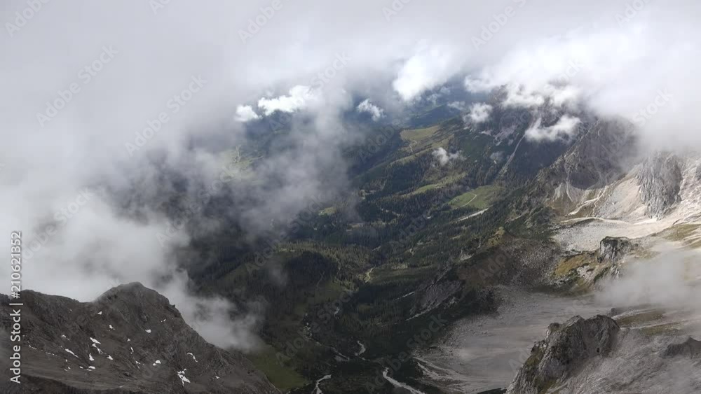 High mountains scenery between clouds - Dachstein, Austria High mountains scenery between clouds - Dachstein, Austria