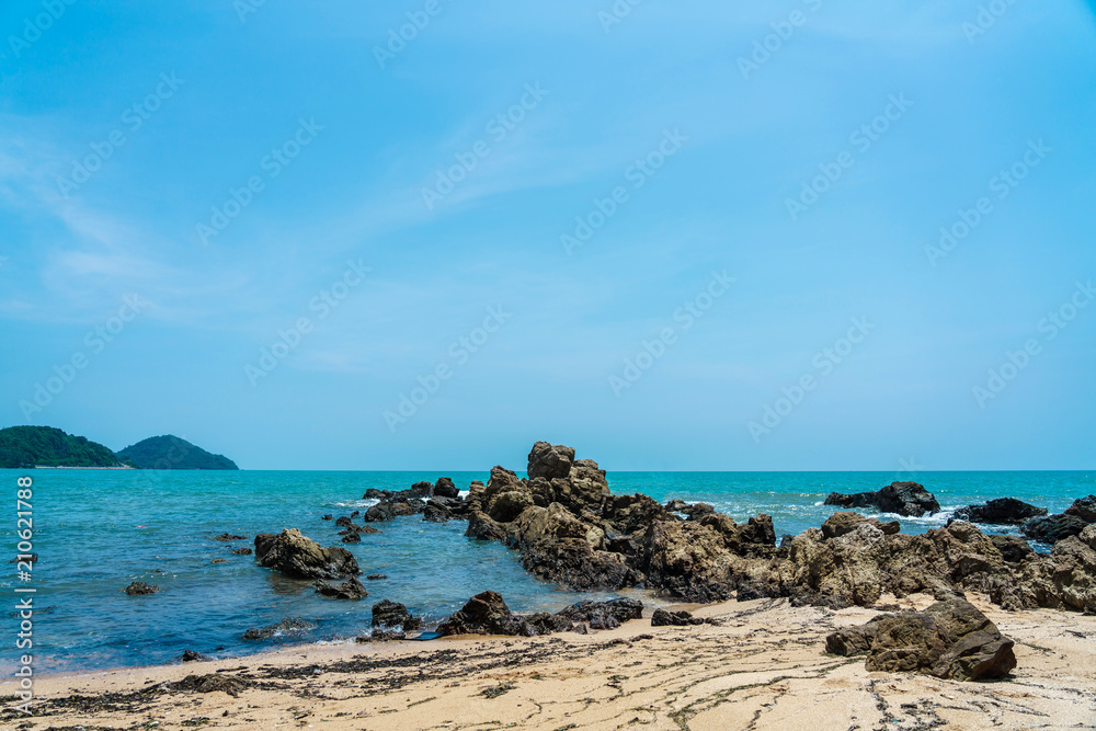 Sunshine at Sand and Sea Asia Beach Thailand Destinations  Beautiful Tropical Ocean Summer view