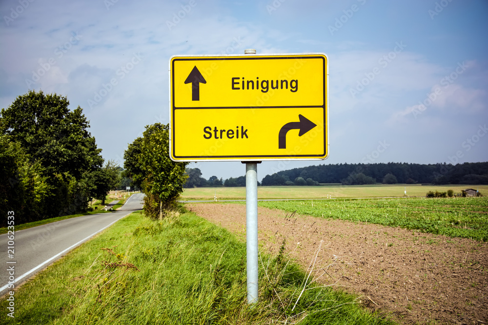 Schild 322 - Einigung