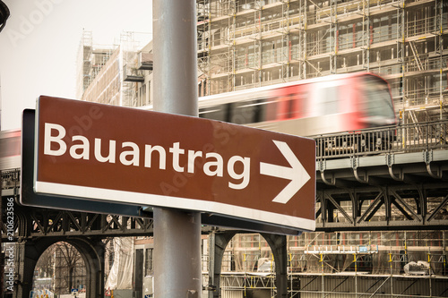 Schild 302 - Bauantrag