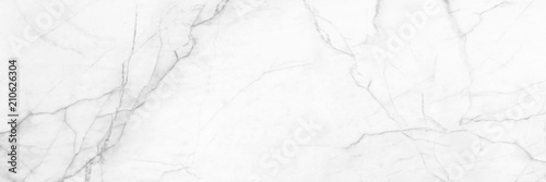 Canvastavla panoramic white background from marble stone texture for design