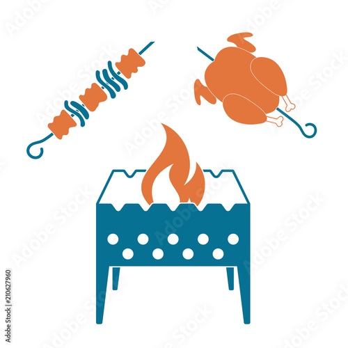 Brazier, kebab and chicken