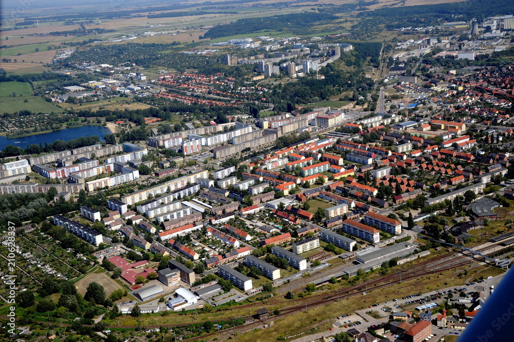 Fototapeta premium Neubrandenburg, Vogelviertel und Ihlenfelder Vorstadt