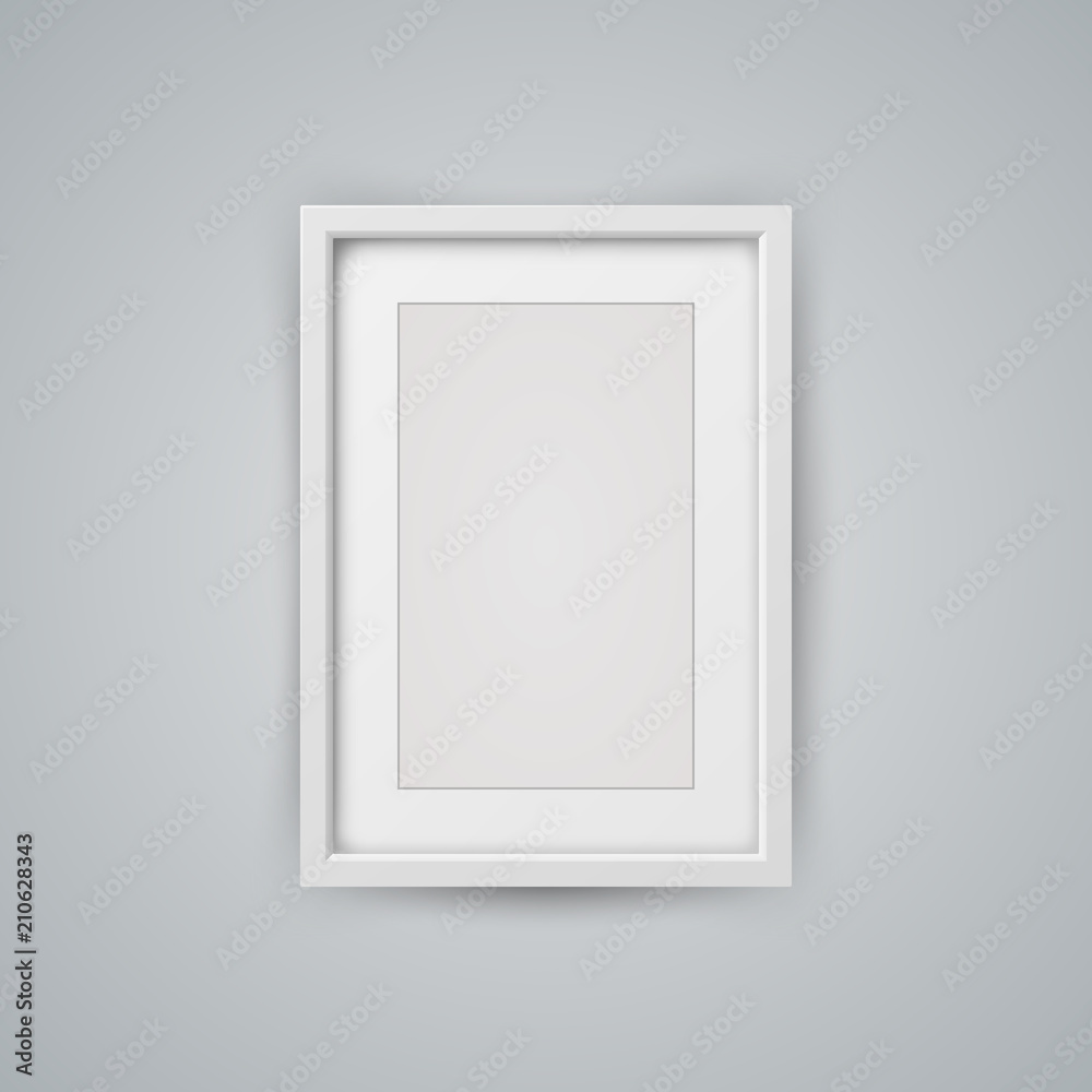 Frame for photo on the grey background. Vector eps 10 Frame for photo on the grey background. Vector eps 10