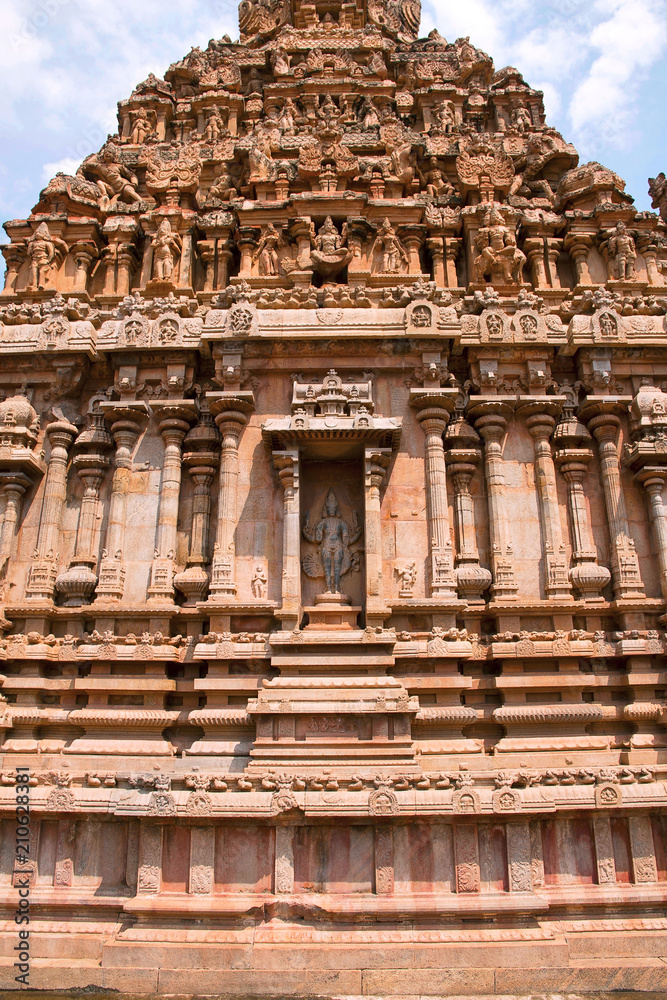 Western wall, Subrahmanyam shrine, Brihadisvara Temple complex, Tanjore, Tamil Nadu