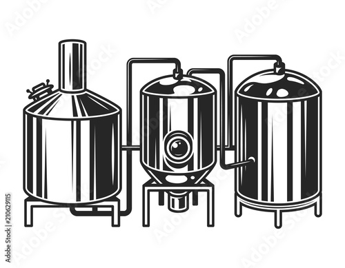 Vintage brewing machine concept