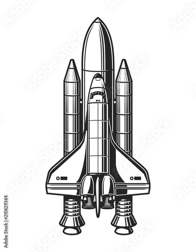 Vintage space ship concept
