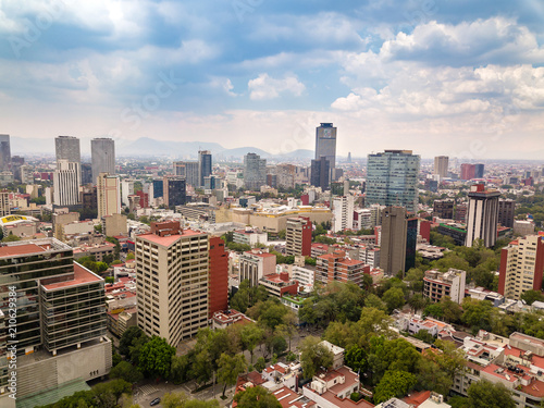 Mexico City Polanco Aerial View
