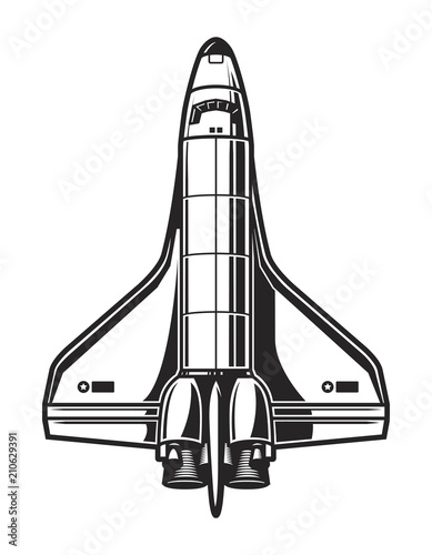 Fototapeta Naklejka Na Ścianę i Meble -  Vintage spaceship template