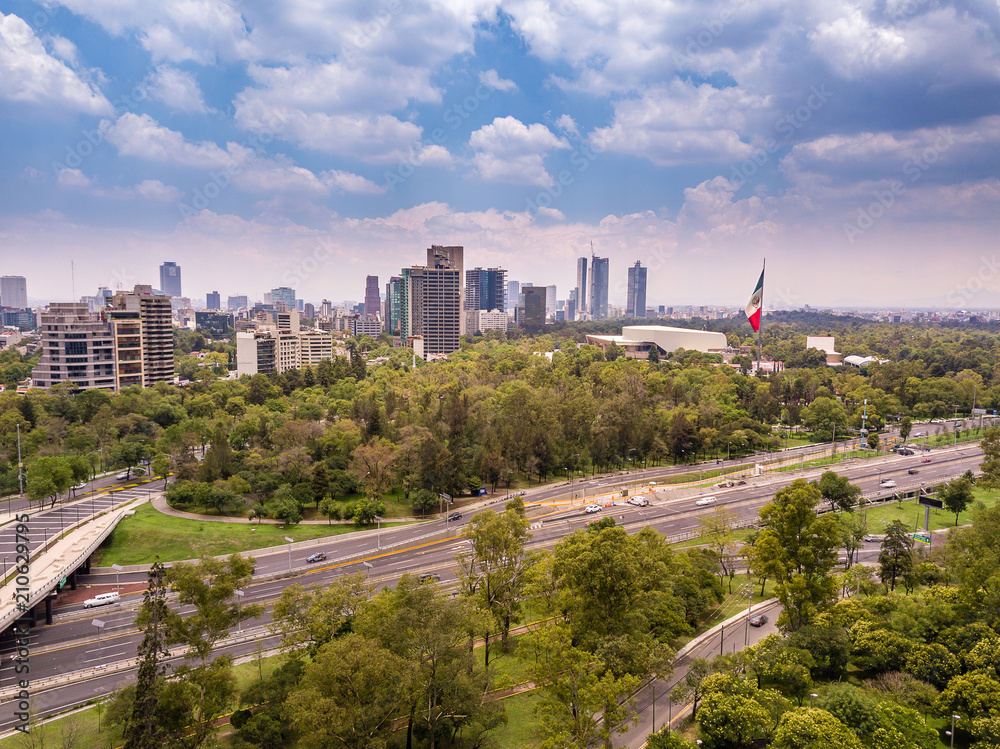 Obraz premium Mexico City Polanco Aerial View
