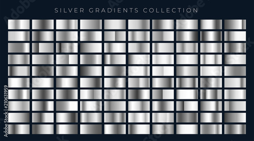 big set of silver or platinum gradients
