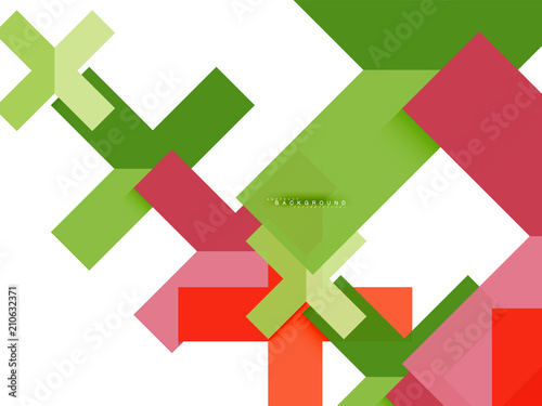 Free Download Multicolored abstract geometric shapes, geometry background for web banner - GFXLoad