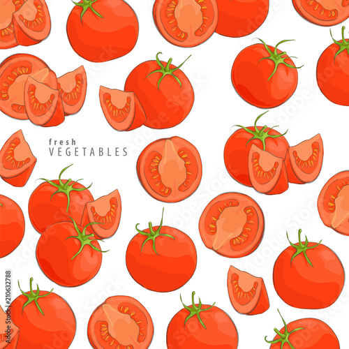 fresh tomatoes background