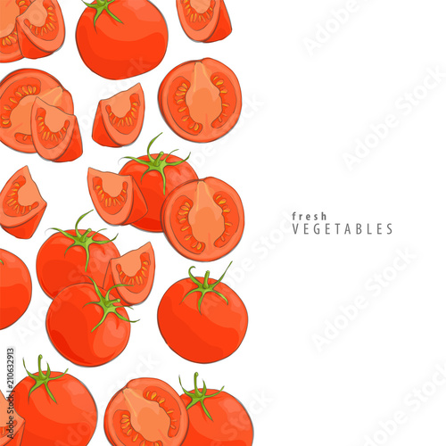 fresh tomatoes background