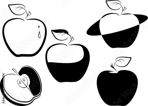яблоки сет, графика