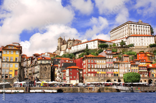 Old houses and cathedral in Porto, Portugal