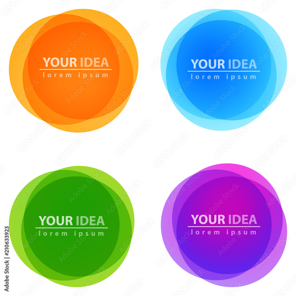 Speech bubbles icon. Dialog box info. Abstract infographic Speech bubbles icon. Dialog box info. Abstract infographic