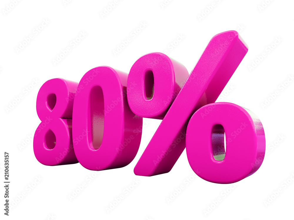 80 Percent Pink Sign 80 Percent Pink Sign