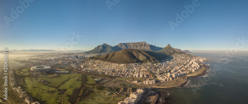 Cape Town, South Africa. Aerial. Panorama