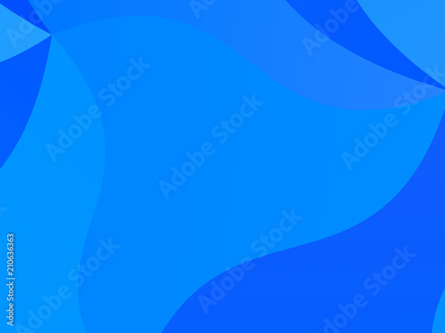 Light blue geometric background with wavy shapes, lines. Vector illustration. Dynamic motion style. Modern minimalist style 