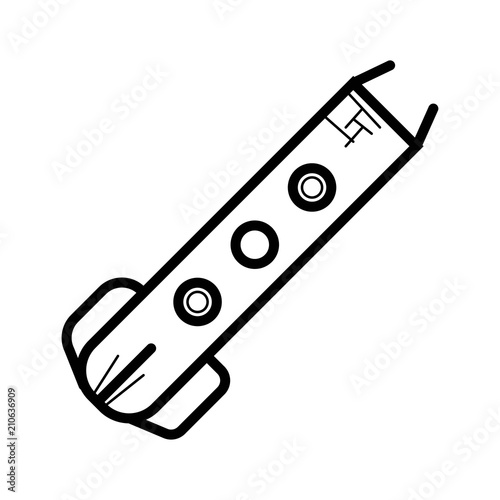 Bobsled icon vector