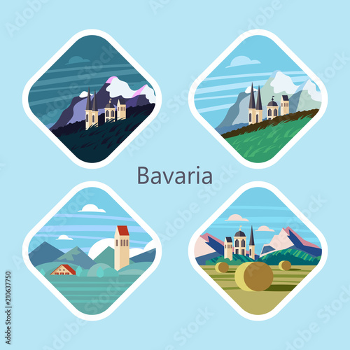Bavaria. Vector illustration.
