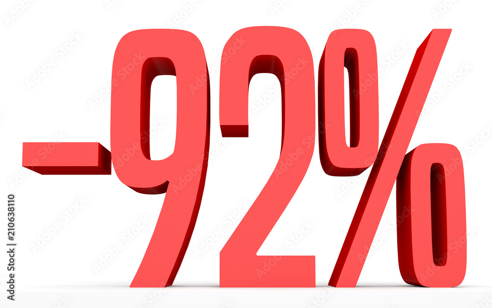 Minus ninety two percent. Discount 92 %. Minus ninety two percent. Discount 92 %.