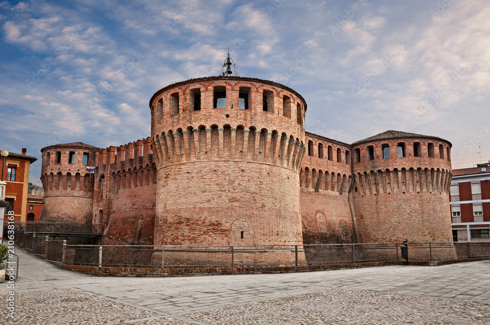 Riolo Terme, Ravenna, Emilia Romagna, Italy: the medieval castle Rocca Sforzesca