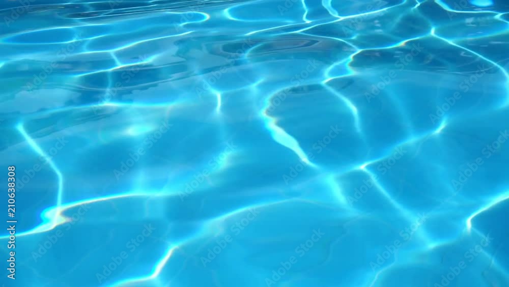 Blue surface water in the pool Blue surface water in the pool