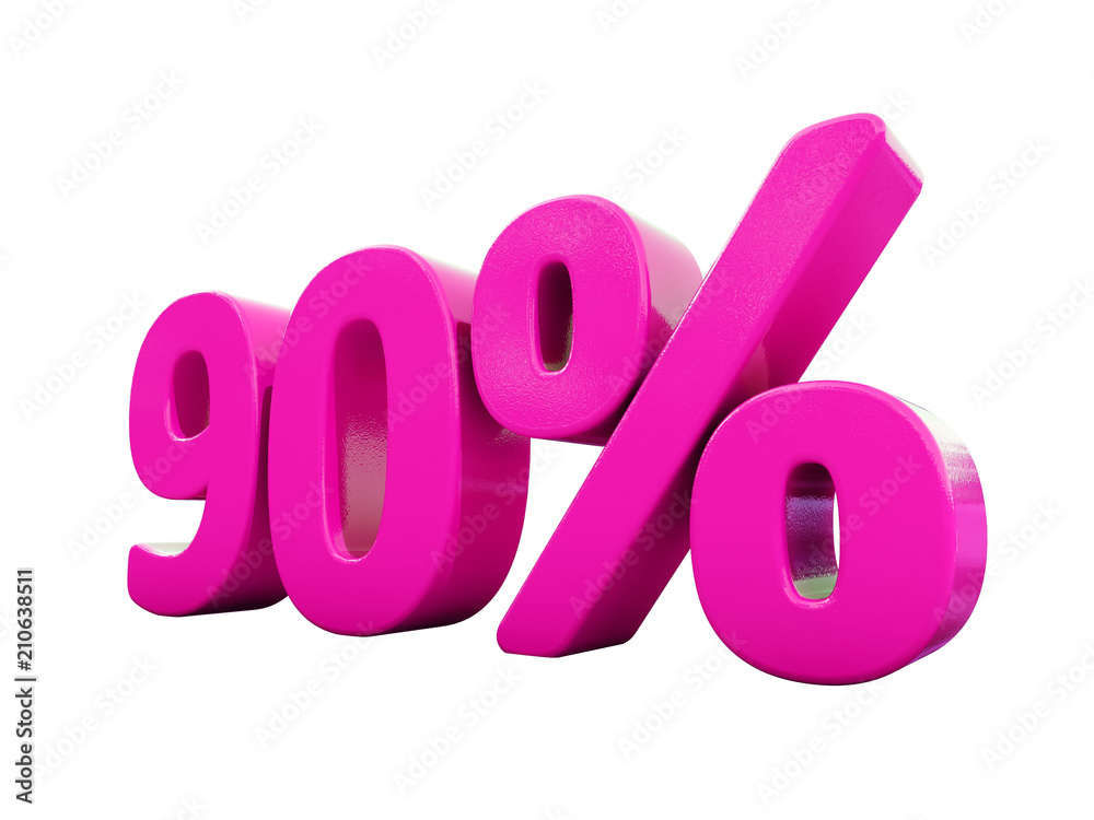 90 Percent Pink Sign 90 Percent Pink Sign