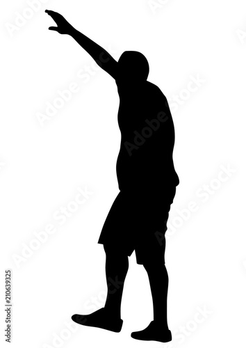 Fighting young street football fans against a white background